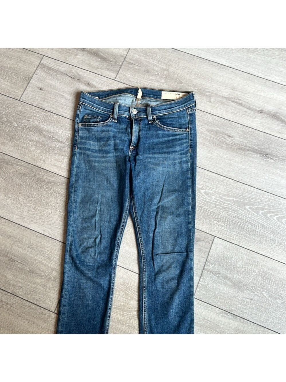 Rag & Bone Hampton distressed hem straight leg capri jeans size 27 - Picture 3 of 8